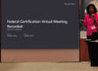 Federal Certification Virtual Meeting