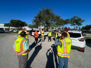FDOT Roadway Safety inspection crew
